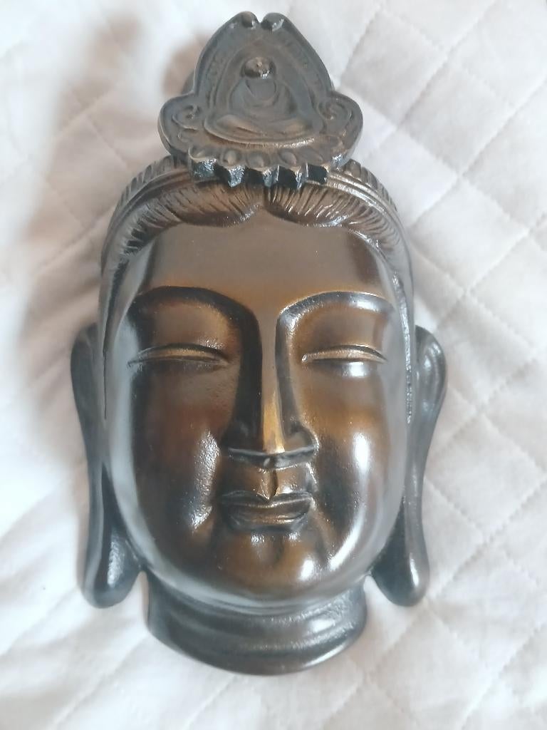 Japans Vintage Boeddha gezicht St. Kannon Kakurin, Ophalen of Verzenden