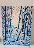 abstract schilderij , zelf geschilderd op doek met acryl, Antiek en Kunst, Kunst | Schilderijen | Abstract, Ophalen