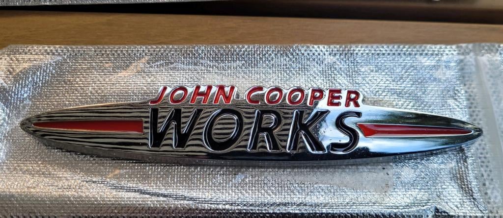 Mini Cooper JCW Embleem, Auto-onderdelen, Ophalen of Verzenden, Mini