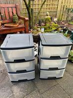 TOP AANBIEDING! 2x Plastic ladekast in goede staat, Ophalen, Zo goed als nieuw, 3 of 4 laden, Minder dan 100 cm