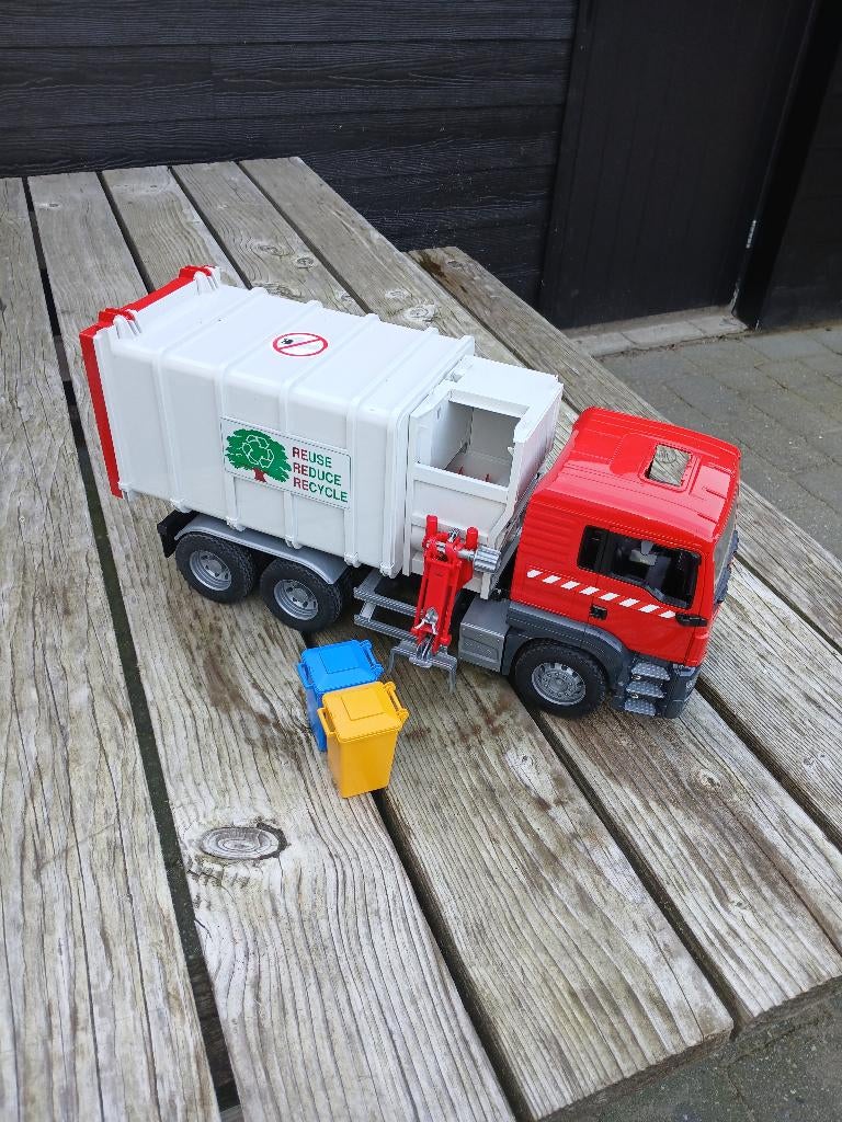 Bruder containerwagen, Ophalen, Gebruikt