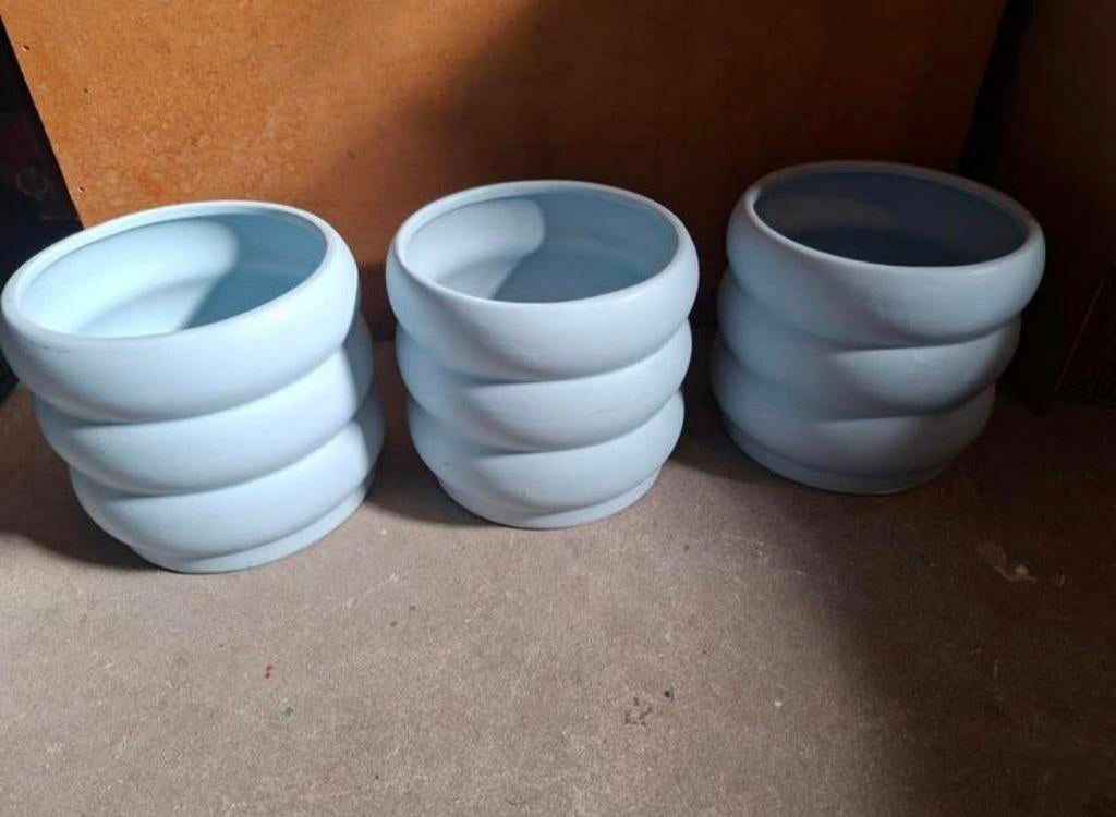 Blokker bloempotten 15x15 cm, Tuin en Terras, Bloempotten, Gebruikt, Overige materialen, Binnen, Minder dan 40 cm, Minder dan 25 cm