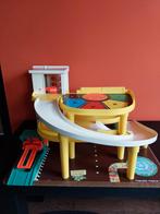 Vintage Fisher Price garage + 11 autootjes., Ophalen of Verzenden, Gebruikt
