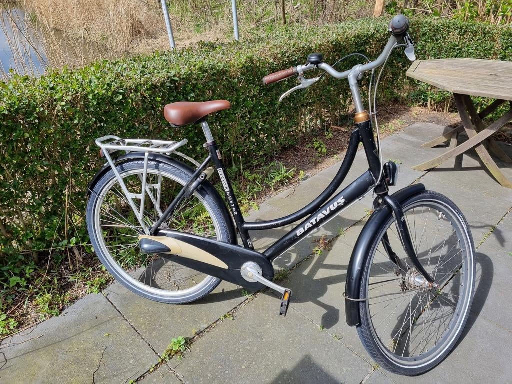 Batavus Blockbuster damesfiets 56cm, 3 versnellingen, Ophalen, Versnellingen, Batavus, 53 tot 56 cm