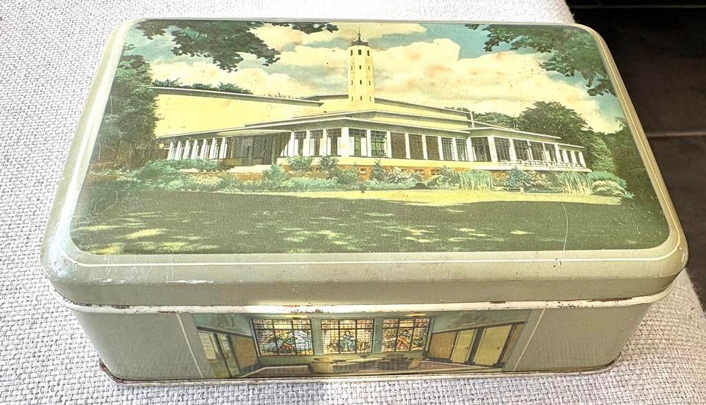 Oud blik ‘NCRV omroepgebouw’, Ophalen of Verzenden, Gebruikt, Koek(jes)