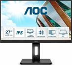 AOC Q27P2Q - 27 inch QHD IPS Monitor, Computers en Software, Monitoren, Gebruikt, IPS, Prins Bernhardplein 200, 1097 JB Amsterdam, Nederland