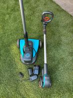 Accugrasmaaier HandyMower + EasyWeed accu-onkruidborstel, Ophalen, Cirkelmaaier, Gebruikt, Minder dan 30 cm