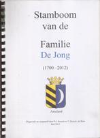 Ameland Stamboom van de Familie De Jong (1700-2012), Ophalen of Verzenden, Zo goed als nieuw, Meerdere auteurs
