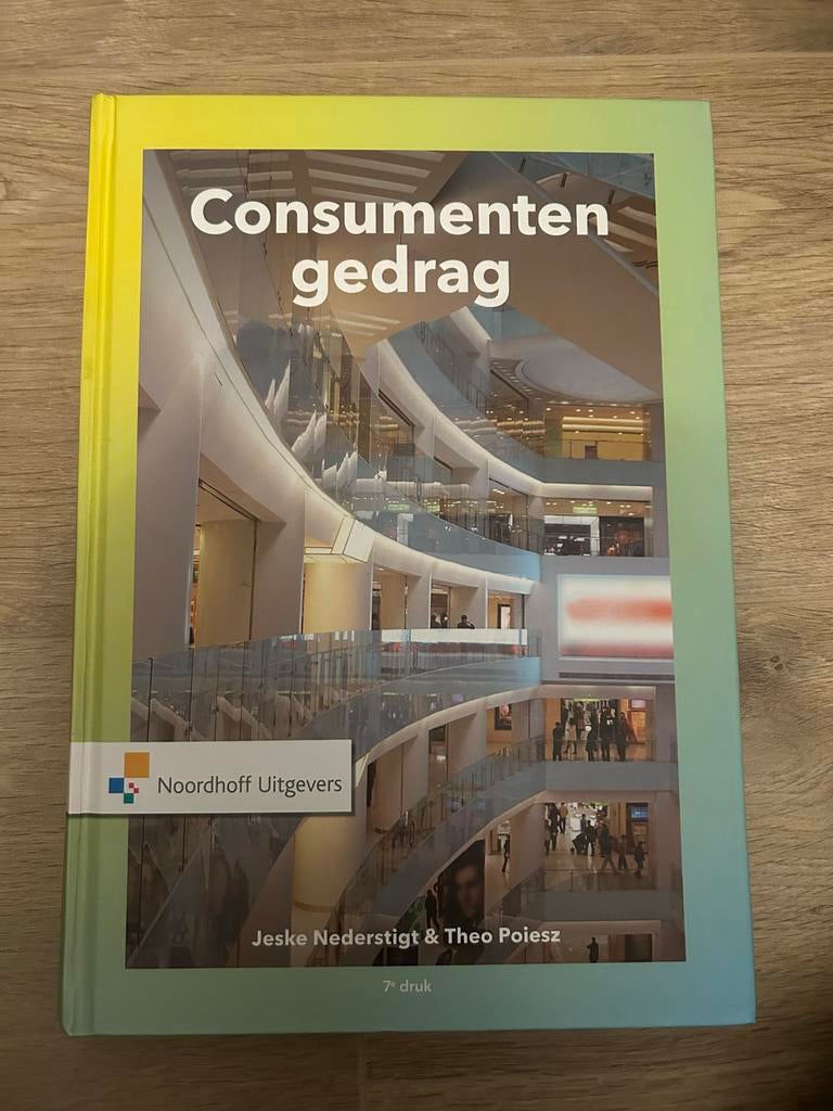 Consumentengedrag - Jeske Nederstigt & Theo Poiesz (7e druk), Ophalen of Verzenden, Gamma, Zo goed als nieuw, HBO