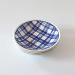 Churchill England pastaborden ruitjes blauw, Ophalen of Verzenden, Zo goed als nieuw, Overige stijlen, Aardewerk