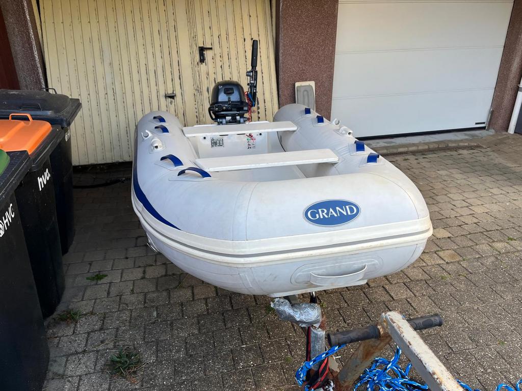 Grand rib 275 met 8 pk yamaha 2019 set, Ophalen, Zo goed als nieuw, Motor en Techniek, Motorboot