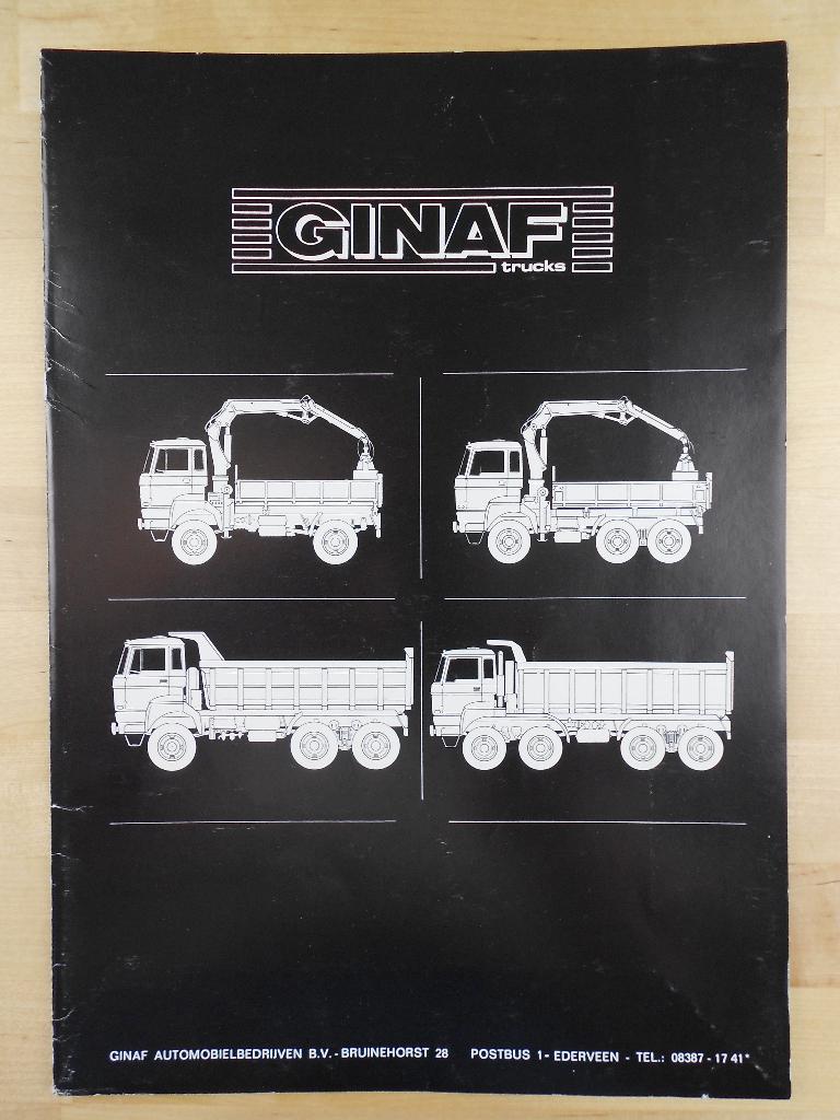 GINAF Brochure / Mapje ca 1977, Ophalen of Verzenden, Zo goed als nieuw, Overige merken, GINAF