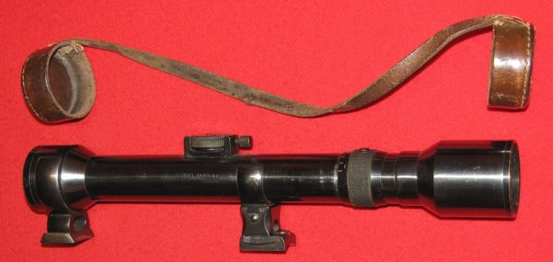 sniper scope Hensoldt voor k98 kompleet met montage, Ophalen of Verzenden, Zo goed als nieuw