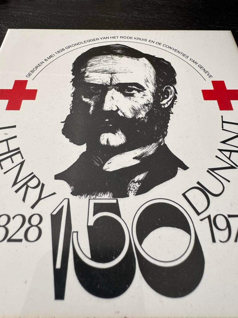 J. Henry Dunant 150 jaar - Rode Kruis herdenkingsplaat, Verzenden