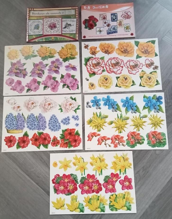 Knip en Prik pakket voor 45 kaarten (NIEUW), Hobby en Vrije tijd, Kaarten | Zelf maken, Nieuw, Knipvel, Natuur, Ophalen of Verzenden