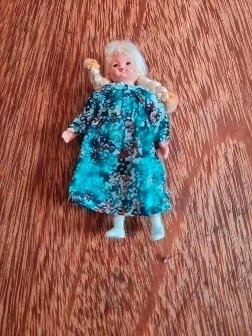 Vintage Caco Popje Poppenhuis Miniatuur Pop, Ophalen of Verzenden, Gebruikt, Pop