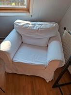 Comfortabele witte fauteuil - Ideaal voor ontspanning, Huis en Inrichting, Fauteuils, Ophalen, Modern, Comfortabel, Gebruikt, 75 tot 100 cm