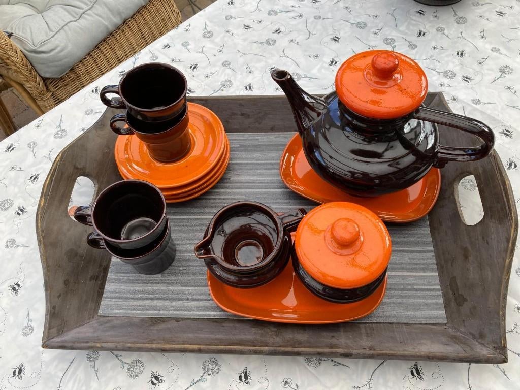 Retro koffie set, Ophalen, Zo goed als nieuw, Overige stijlen, Kop(pen) en/of Schotel(s)