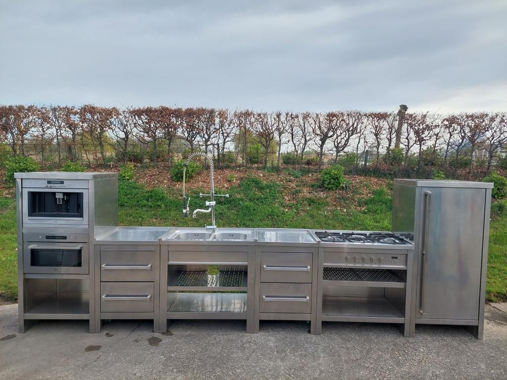 Msystem / M-system / Boretti rvs module keuken, Ophalen, 25 tot 50 cm, 200 cm of meer, Minder dan 100 cm