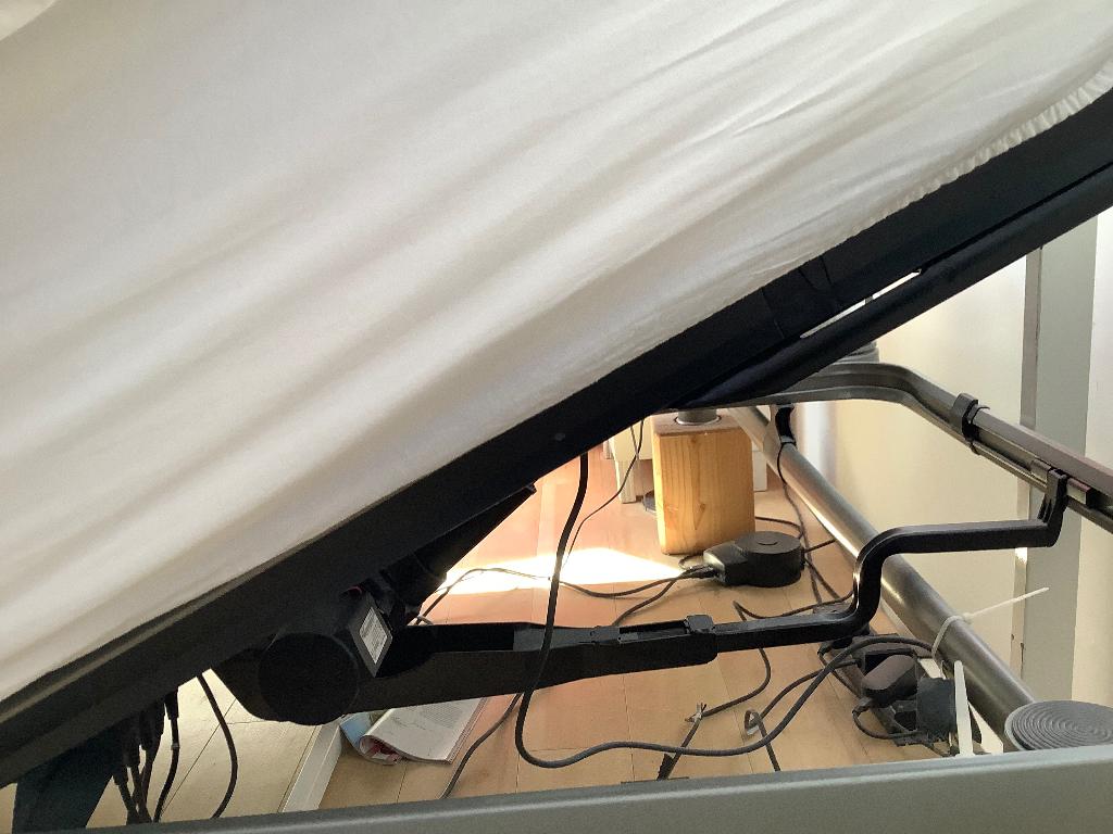 Auping Royal combinatie elektrisch bed, Huis en Inrichting, Ophalen, Overige kleuren, 210 cm, Tweepersoons