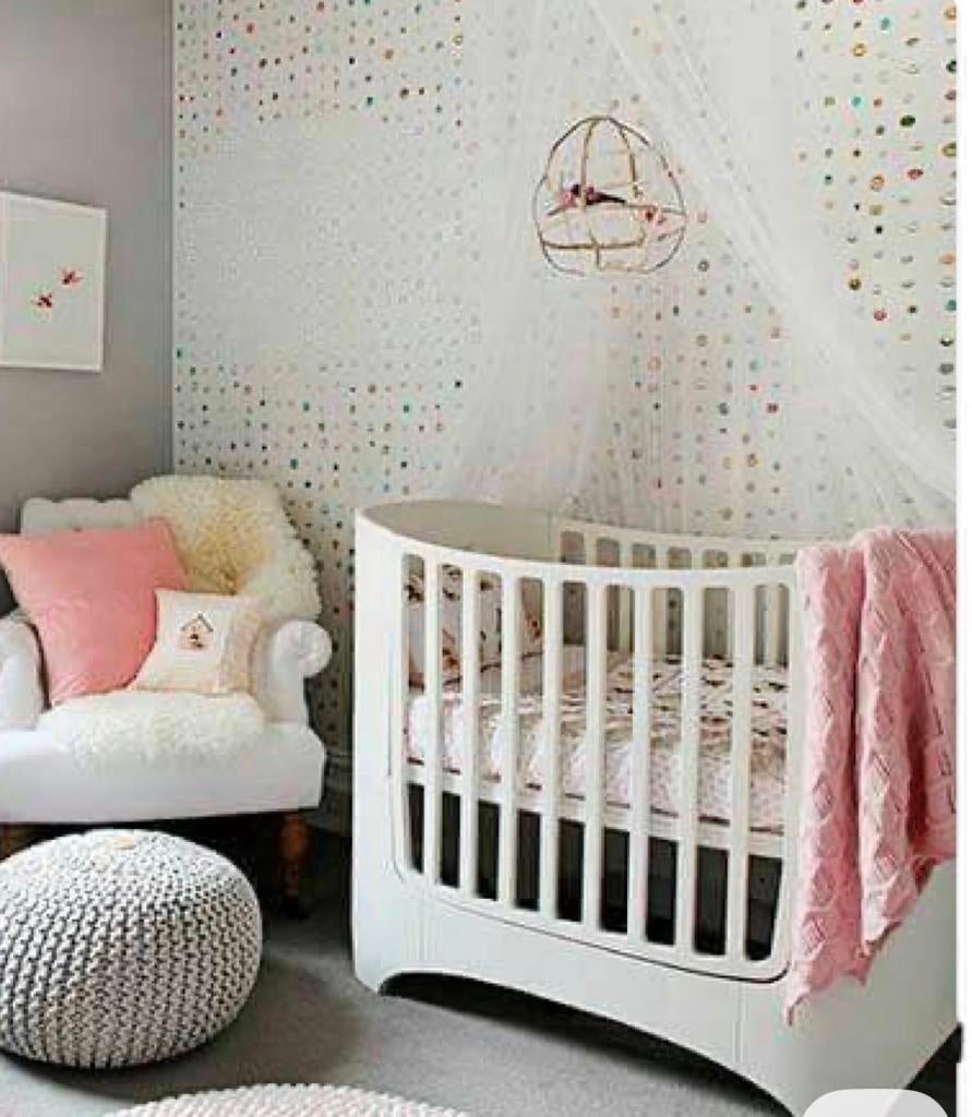 Leander meegroei Ledikant - Wit zgan, Ophalen of Verzenden, Zo goed als nieuw, Ledikant