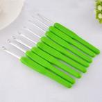 8 Groene Ergonomische Haaknaalden / Naalden Haken Haaknaald, Verzenden, Nieuw, Haken, Naald