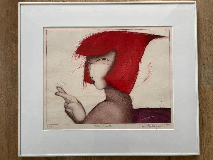 The Spell van Dana Baginska / Dana Andreyev, Antiek en Kunst, Kunst | Etsen en Gravures, Ophalen of Verzenden