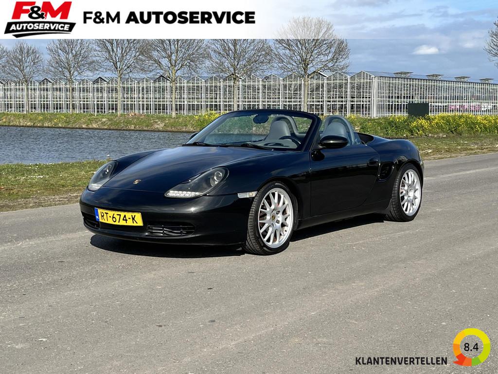 Porsche Boxster 2.5 Tiptronic Clima, soft-top, pdc achter, l, Auto's, Porsche, Automaat, Gebruikt, Cabriolet, Zwart