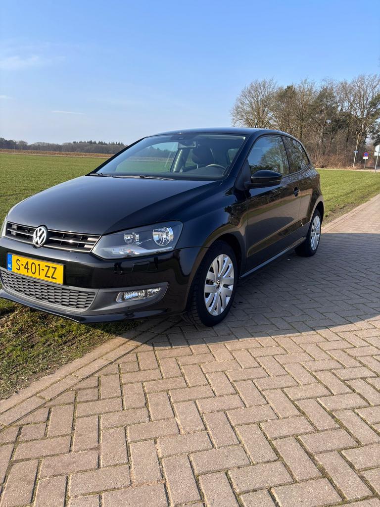 Volkswagen Polo 1.2 6V 44KW 5D My2009 2010 Zwart, Auto's, Voorwielaandrijving, 967 kg, 40 €/maand, 1198 cc
