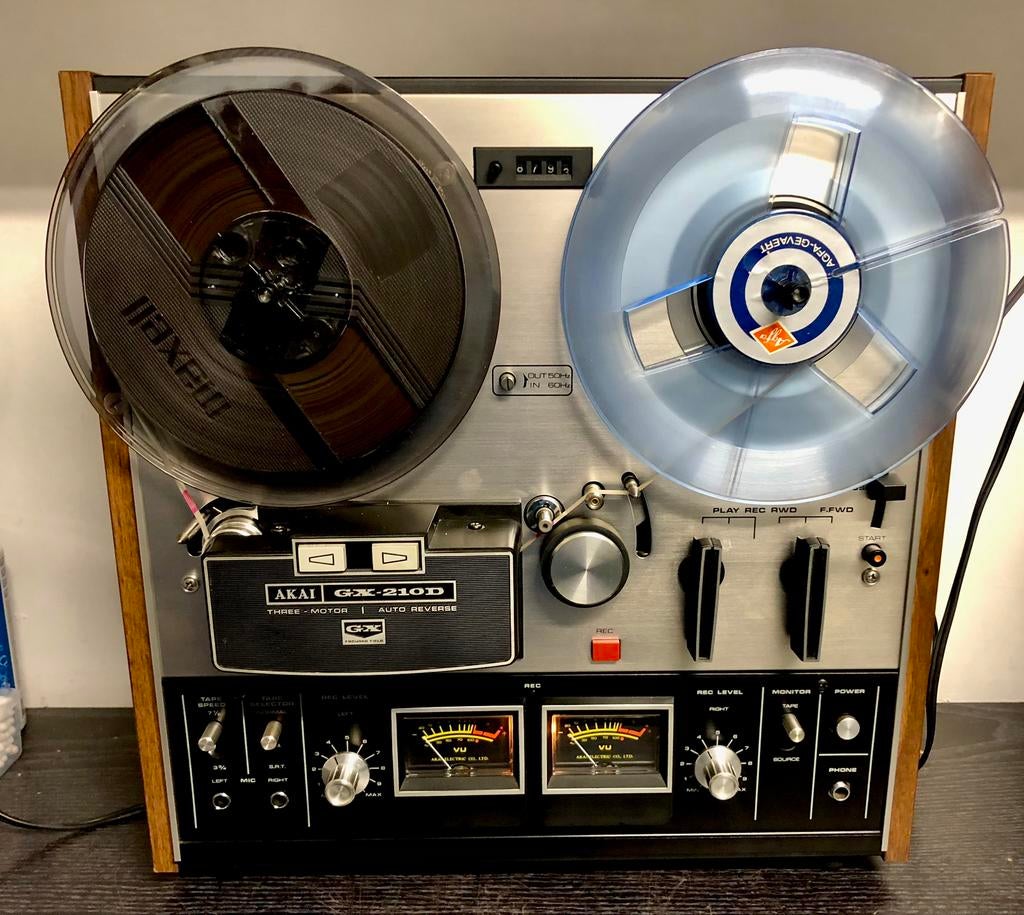 Akai GX-210D - Geserviced met Garantie+Adm20 micro +manual, Ophalen of Verzenden, Bandrecorder