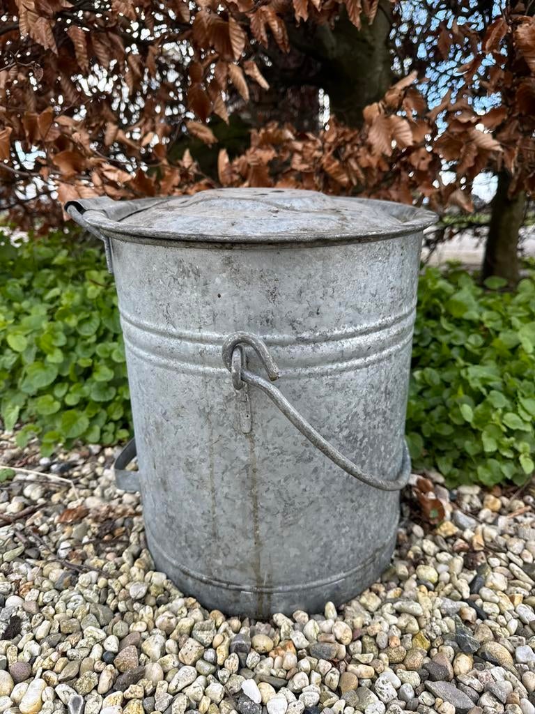 Zinken afvalemmers emmers, Antiek en Kunst, Ophalen