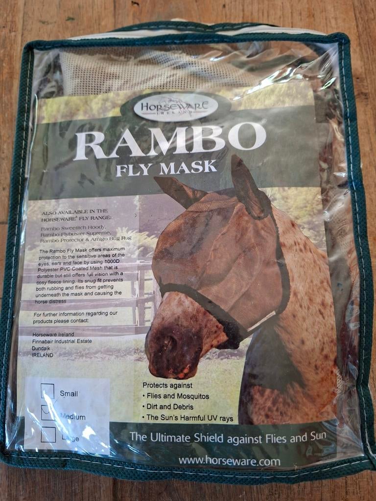 Rambo vliegenmasker mt. Cob, Dieren en Toebehoren, Ophalen of Verzenden, Zo goed als nieuw