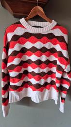 Retro look trui met wol kleurrijk mt 40 Norah, Maat 38/40 (M), Overige kleuren, Ophalen of Verzenden, Norah