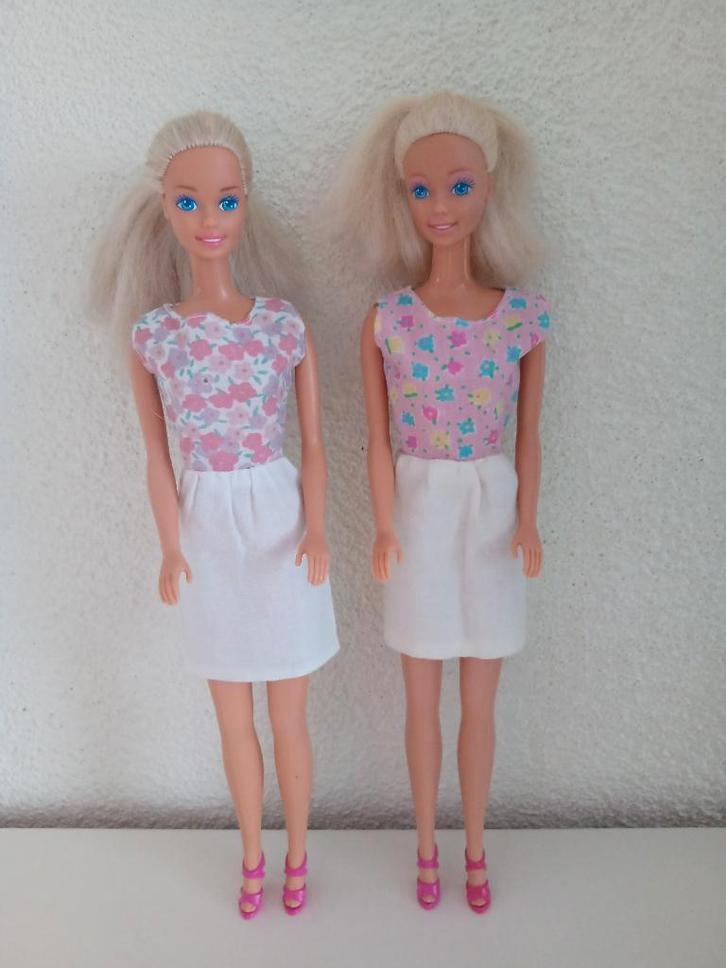 2 Fashion Play Barbies (2713 uit 1992 en 1376 uit 1988), Verzamelen, Poppen, Gebruikt, Pop, Ophalen of Verzenden