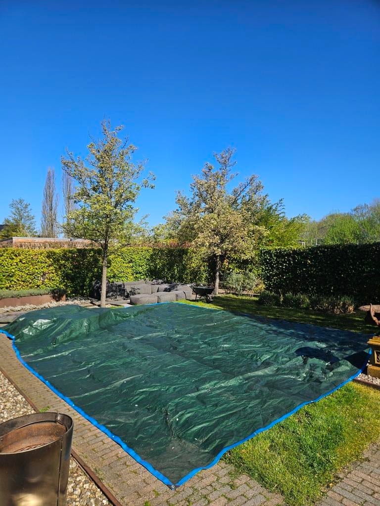 Stevig blauw bouwzeil, Doe-het-zelf en Verbouw, Zeil en Folie, Ophalen, 15 m² of meer, Zeil