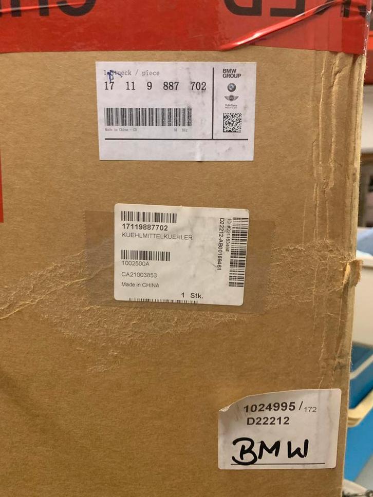 Koelvin en Radiator voor BMW iX3 - Origineel BMW, Auto-onderdelen, Airco en Verwarming, BMW, Nieuw, Ophalen of Verzenden