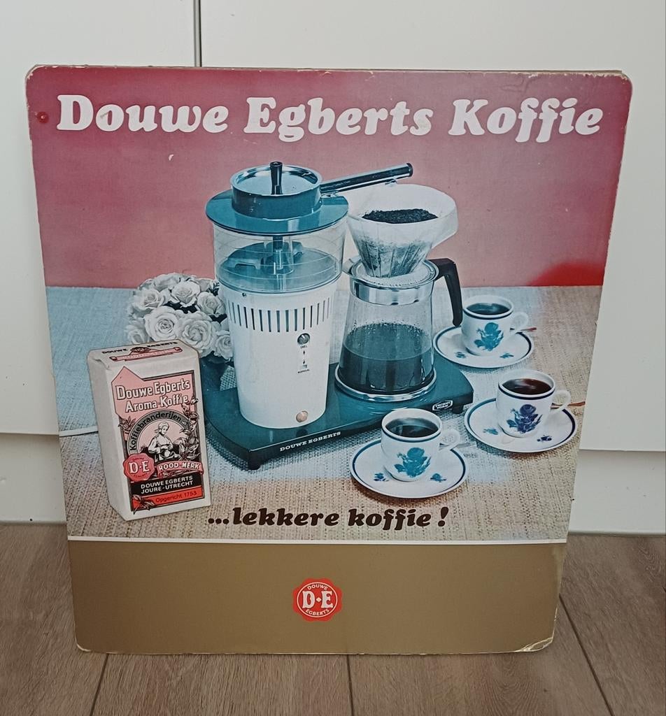 Douwe egberts reclamekarton/Toonbankreclame, Ophalen of Verzenden