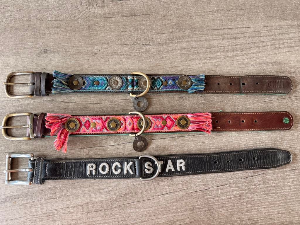 Prachtige Dwam halsband hond! 3 halsbanden!, Ophalen of Verzenden, Zo goed als nieuw