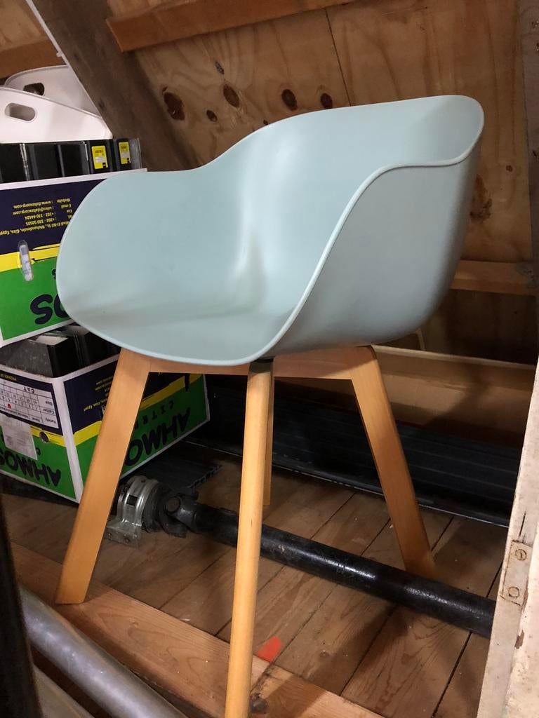 Kuipstoel lichtgroen, Ophalen, Zo goed als nieuw, Wit, Eén