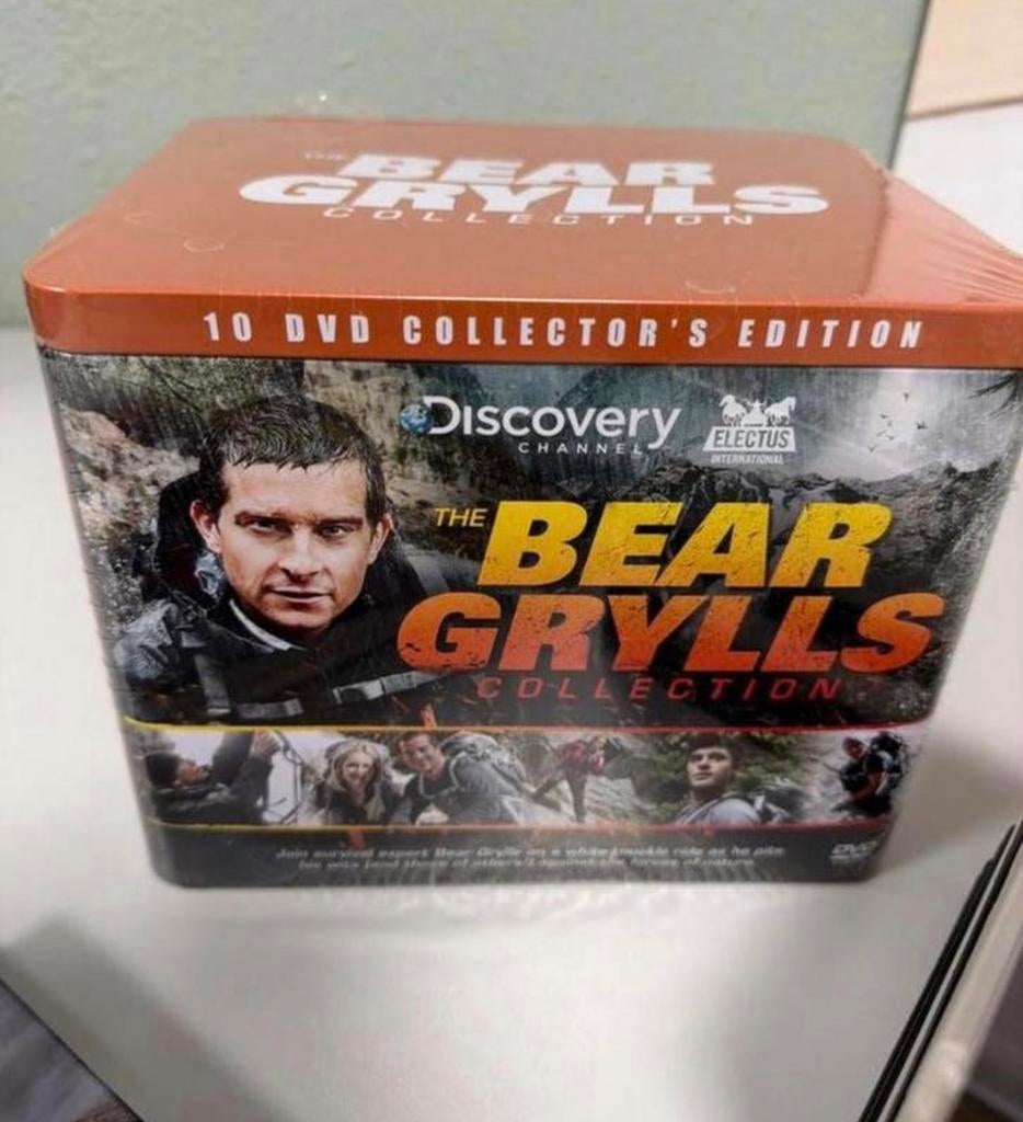 SET Bear Grylls Collection + Boek + 6 DVD’s Zeldzaam Nieuw, Biografie, Alle leeftijden, Boxset, Ophalen of Verzenden