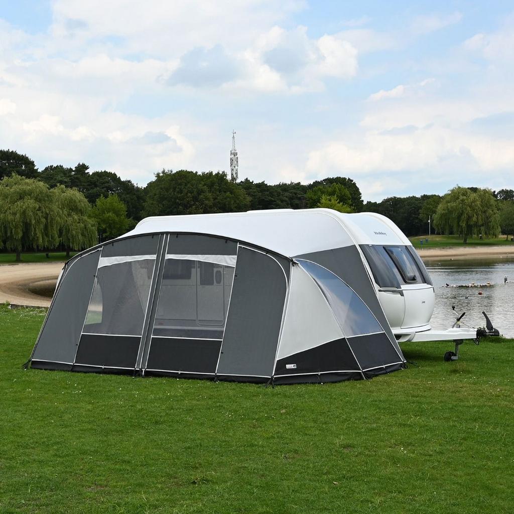 Voorwand UNICO DE LUXE CARBON GREY 710 maat 14 tot 15.1, Caravans en Kamperen, Caravan accessoires, Ophalen, _, _, Zo goed als nieuw