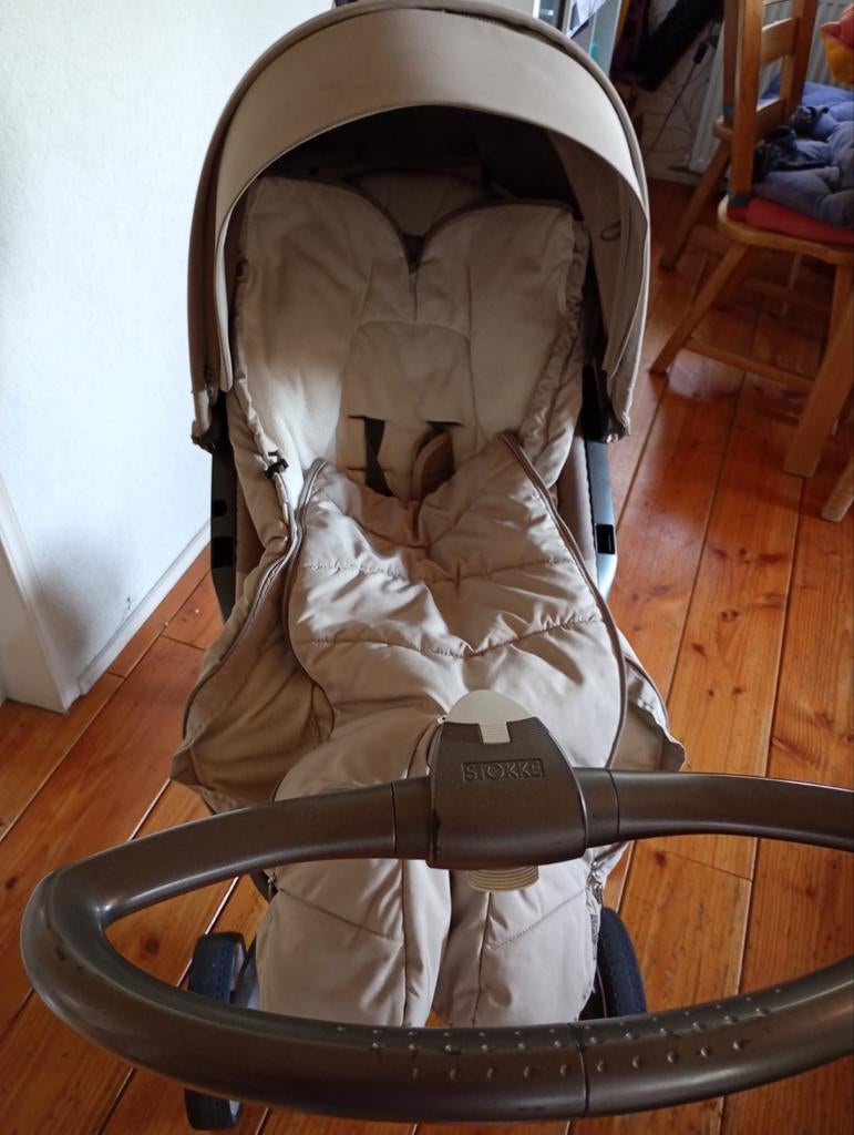 Stokke XPLORY Carry Cot kinderwagen beige, Combiwagen, Ophalen, Overige merken, Luchtbanden