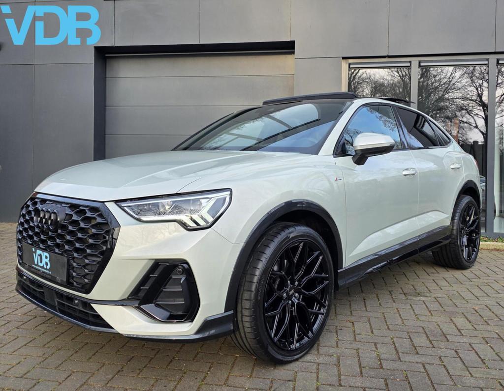 Audi Q3 Sportback 35 TFSI S-Line TAUSSILVER MEMORY PANO 360, Auto's, Audi, Bedrijf, Q3, 360° camera, ABS, Achteruitrijcamera, Airbags