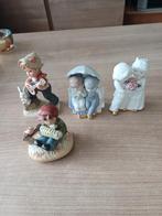 Set van 4 porselein/keramiek beeldjes - Diversen, Ophalen of Verzenden, Gebruikt, Mens