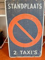 Vintage 'STANDPLAATS 2 TAXI'S' verkeersbord, Ophalen