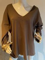 Jijil blouse met paiettten maat it 46 nieuw, Kleding | Dames, Blouses en Tunieken, Bruin, ., Maat 42/44 (L), Ophalen of Verzenden