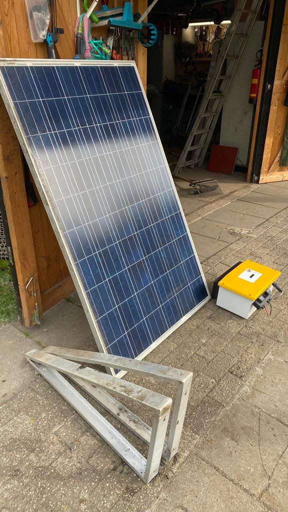 6stuks zonnepanelen, Doe-het-zelf en Verbouw, Zonnepanelen en Toebehoren, Ophalen, Gebruikt, Compleet systeem