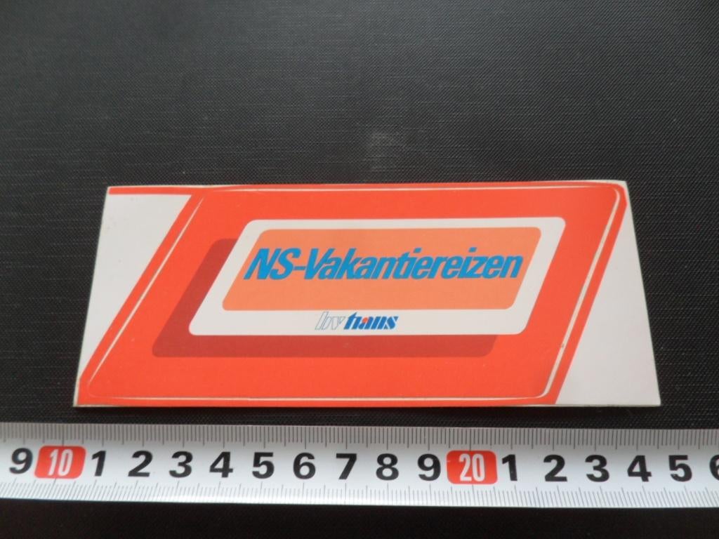 sticker NS - Vakantiereizen bv TRANS, Verzamelen, Ophalen, Zo goed als nieuw