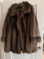 Mooie bontjas wasbeer, Kleding | Dames, Ophalen of Verzenden, Zo goed als nieuw, Maat 46/48 (XL) of groter, Bruin