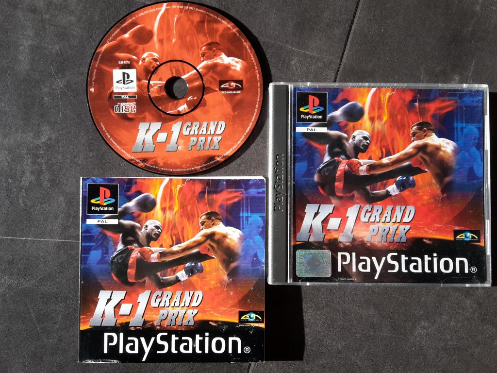 PS1 - K-1 Grand Prix - PlayStation 1 Vechten, Vechten, 2 spelers, Ophalen of Verzenden, Zo goed als nieuw